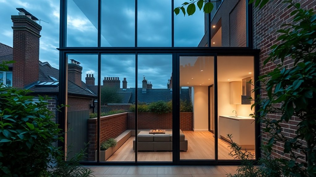 Glass Extension Walls Wolverton