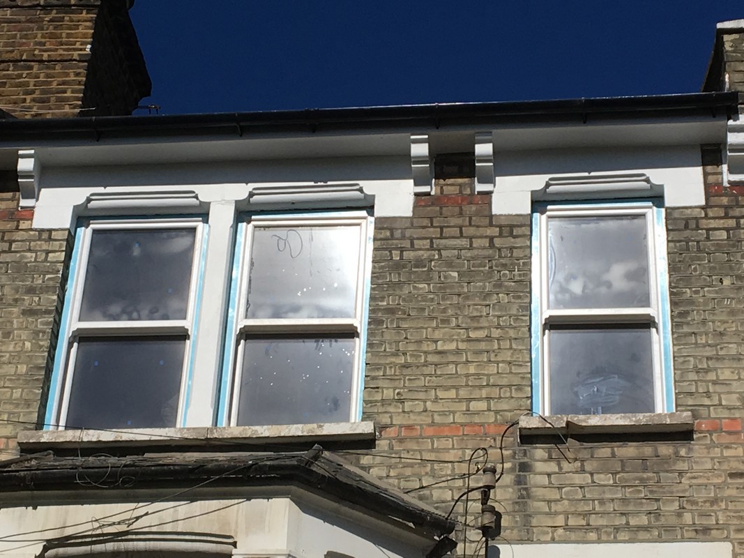 New uPVC sash windows fitted on Victorian terrace in Wolverton